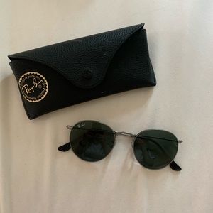 Ray-Bans Round Classic Sunglasses - silver metal
